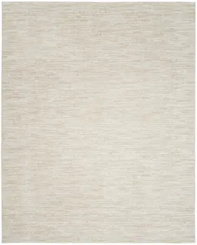 10' X 14' Beige And Ivory Indoor Outdoor Area Rug