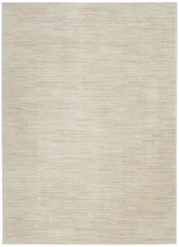 6' X 9' Beige And Ivory Indoor Outdoor Area Rug