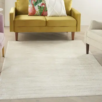 6' X 9' Beige And Ivory Indoor Outdoor Area Rug