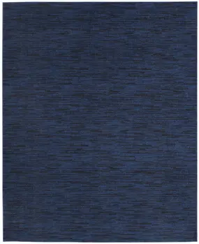 10' X 14' Midnight Blue Stain Resistant Indoor Outdoor Area Rug