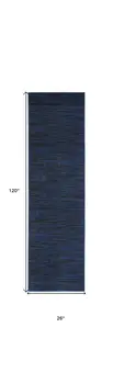 10' Midnight Blue Indoor Outdoor Runner Rug