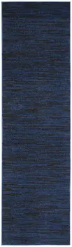 10' Midnight Blue Indoor Outdoor Runner Rug