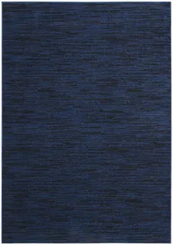 5' X 7' Midnight Blue Stain Resistant Indoor Outdoor Area Rug