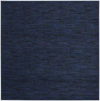 7' Midnight Blue Square Indoor Outdoor Area Rug
