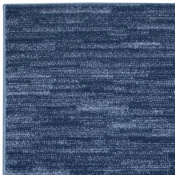10' Blue Indoor Outdoor Runner Rug