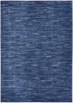4' X 6' Blue Indoor Outdoor Area Rug