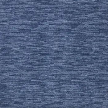 7' Square Blue Stain Resistant Indoor Outdoor Area Rug