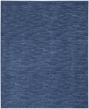 7' X 10' Blue Indoor Outdoor Area Rug