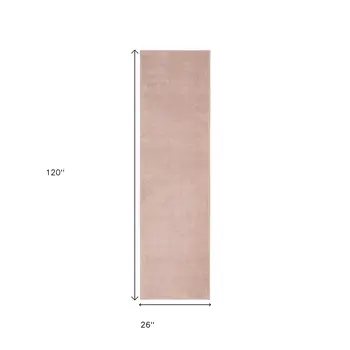 10' Pink Indoor Outdoor Runner Rug