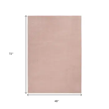 4' X 6' Pink Indoor Outdoor Area Rug