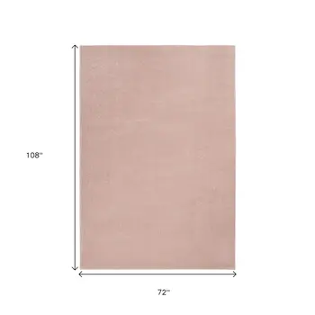 6' X 9' Pink Indoor Outdoor Area Rug