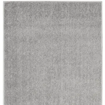 6' Gray Indoor Outdoor Runner Rug