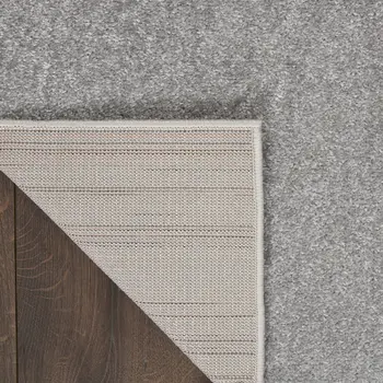 8' Gray Indoor Outdoor Runner Rug