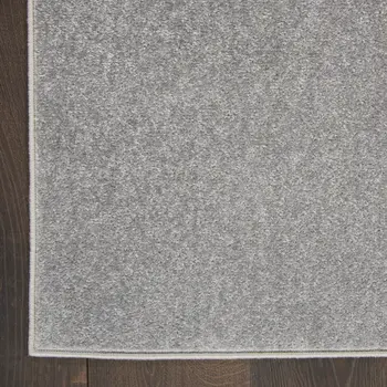 8' Gray Indoor Outdoor Runner Rug