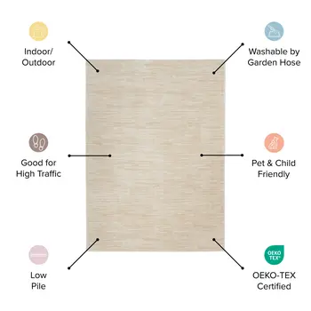4' X 6' Gray Indoor Outdoor Area Rug
