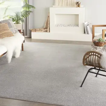 8' X 10' Gray Indoor Outdoor Area Rug