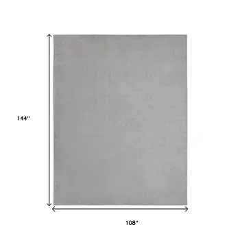 9' X 12' Gray Indoor Outdoor Area Rug