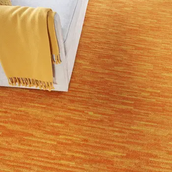 10' X 14' Orange Indoor Outdoor Area Rug