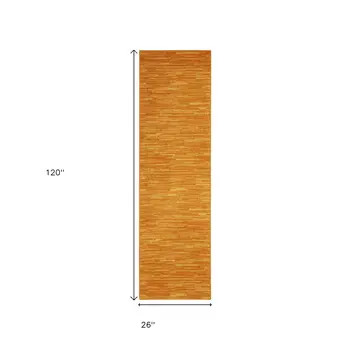 10' Orange Indoor Outdoor Runner Rug