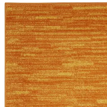 10' Orange Indoor Outdoor Runner Rug