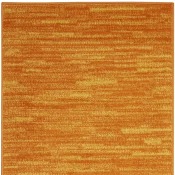 10' Orange Indoor Outdoor Runner Rug