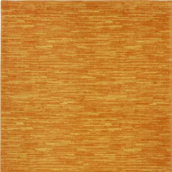 6' X 9' Orange Indoor Outdoor Area Rug
