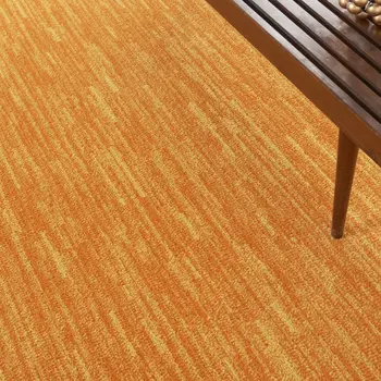 7' X 10' Orange Indoor Outdoor Area Rug