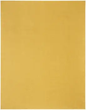 7' X 10' Yellow Indoor Outdoor Area Rug
