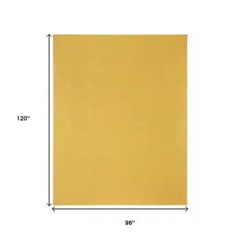 8' X 10' Yellow Indoor Outdoor Area Rug