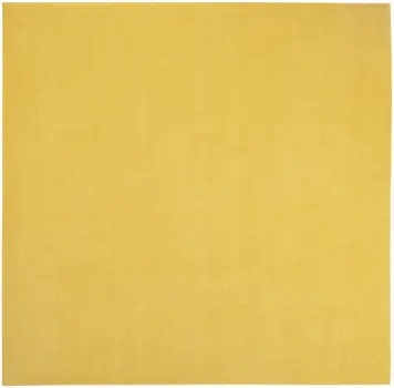 9' Yellow Square Indoor Outdoor Area Rug