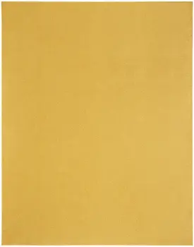 9' X 12' Yellow Indoor Outdoor Area Rug