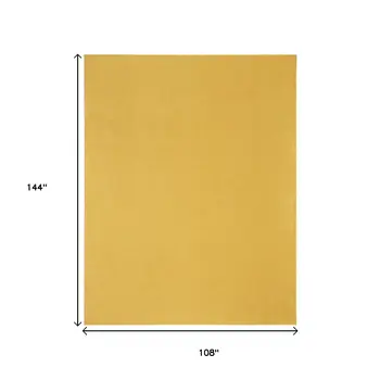 9' X 12' Yellow Indoor Outdoor Area Rug