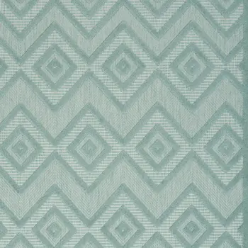 5' X 7' Aqua Indoor Outdoor Area Rug