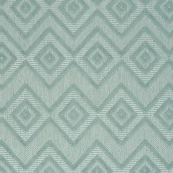 6' X 9' Aqua Indoor Outdoor Area Rug