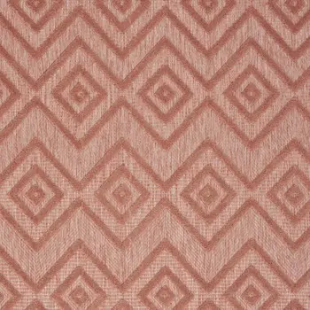 5' X 7' Coral Indoor Outdoor Area Rug