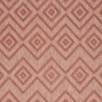 5' X 7' Coral Indoor Outdoor Area Rug