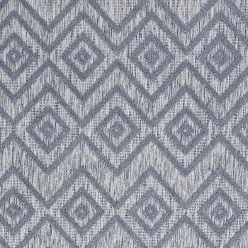6' X 9' Denim Blue Indoor Outdoor Area Rug