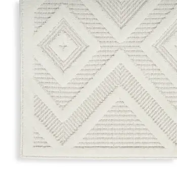 5' X 7' Ivory Indoor Outdoor Area Rug