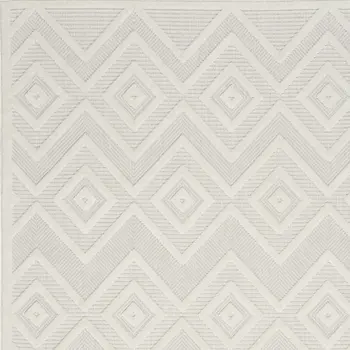 6' X 9' Ivory Indoor Outdoor Area Rug