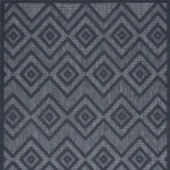 5' X 7' Blue Indoor Outdoor Area Rug