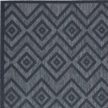 5' X 7' Blue Indoor Outdoor Area Rug