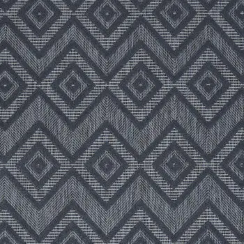 5' X 7' Blue Indoor Outdoor Area Rug