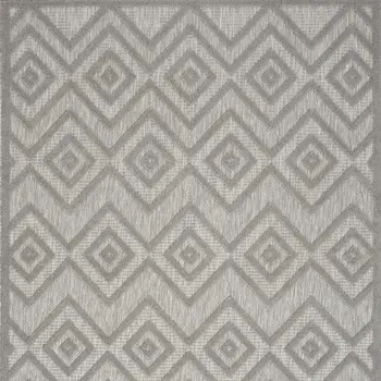 5' X 7' Gray Indoor Outdoor Area Rug