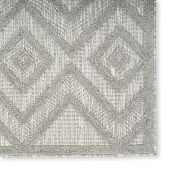 6' X 9' Gray Indoor Outdoor Area Rug