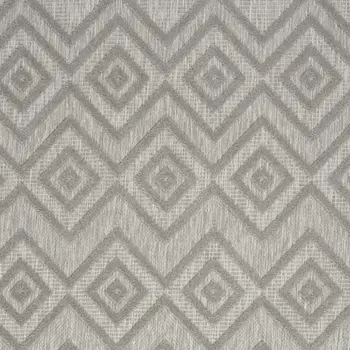 6' X 9' Gray Indoor Outdoor Area Rug