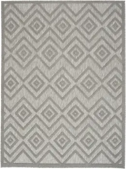 6' X 9' Gray Indoor Outdoor Area Rug