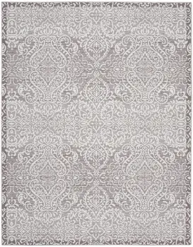 8' X 10' Stone Damask Distressed Washable Area Rug