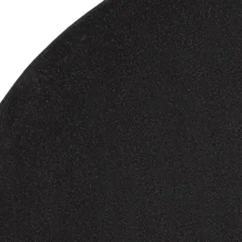 6' X 6' Black Round Indoor Outdoor Area Rug