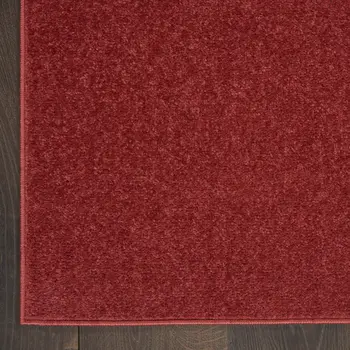 2' X 4' Brick Red Indoor Outdoor Runner Rug