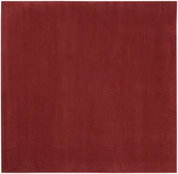 5' X 5' Brick Red Square Indoor Outdoor Area Rug
